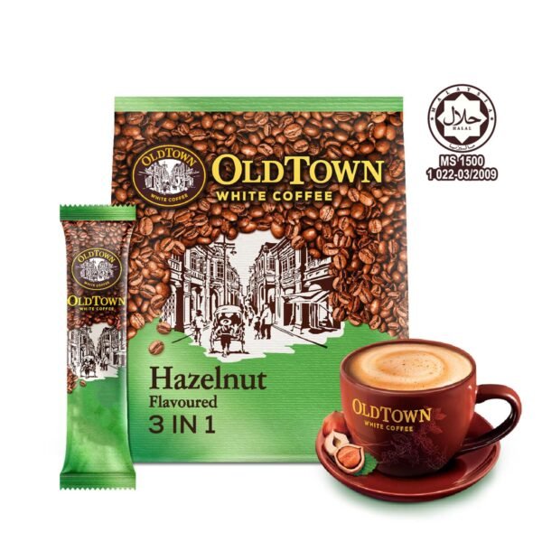 Old Town 3-in-1 Hazelnut Instant White Coffee 570g